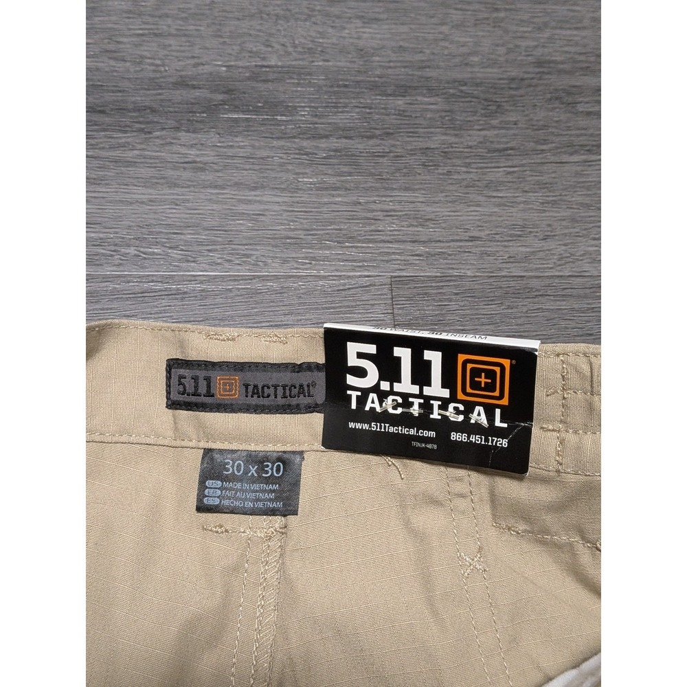 NWT 511 Tactical Men's TDU Khaki Taclite Pro Ripstop Pants Cargo Pant Size 30x30 - Picture 4 of 5
